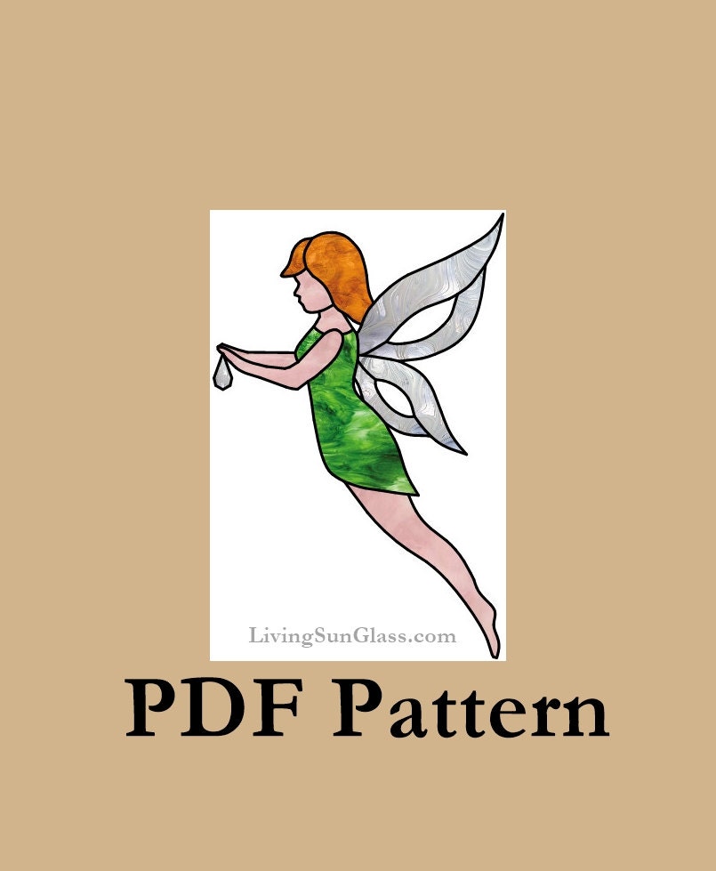 Stained Glass Fairy Pattern