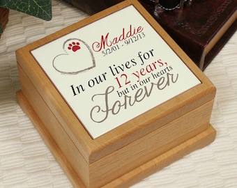 Memorial Wooden Pet Urn