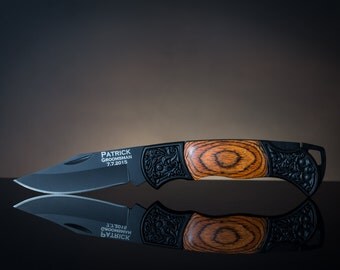 Personalized pocket knife - groomsmen gift - custom knife - wedding gift - keepsake gift - fathers day gift - gift for men - gift for him