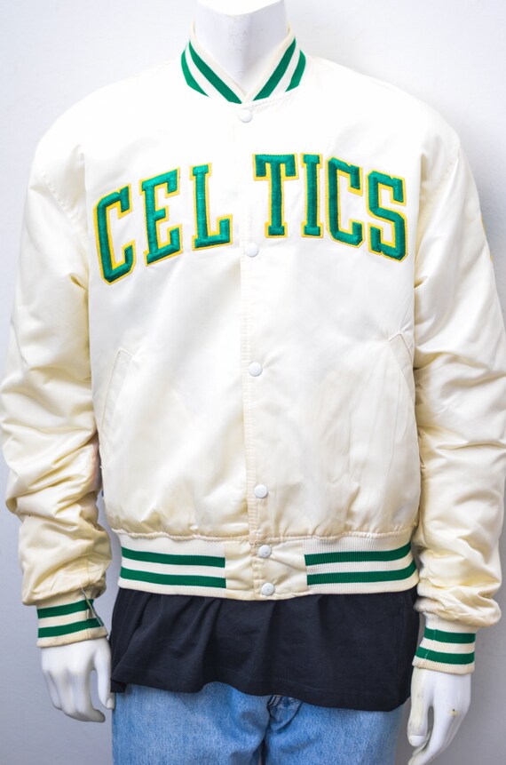 Boston Celtics Varsity Jacket by AuthenticThrowbacks on Etsy