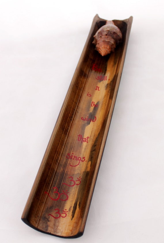 Bamboo Incense Holder / Incense Burner Set with big Conch