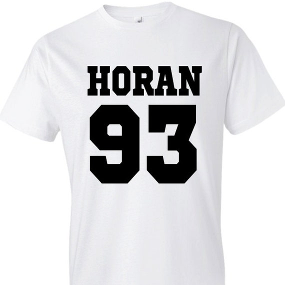 NIALL HORAN SHIRT HORAN 93 TSHIRTS TOP YEAR OF BIRTH TUMBLR UNISEX ONE ...