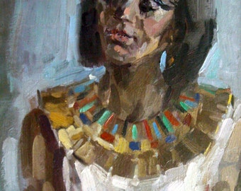 Eolka, Realestichesky portrait, Egyptian, beautiful image of the girl.