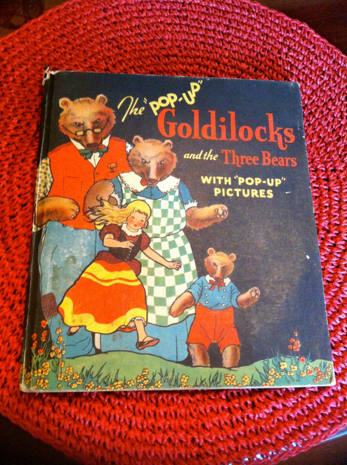 1934 Pop Up Goldilocks and the Three Bears Book C. Carey