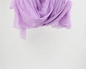 Light Purple Scarf with Lace, Floral Scarf, Women's Scarves, Large Scarves, Spring Summer Scarf, Shawl, Gift for Her, Accessories (VS-10-20) Light Purple Scarf with Lace, Floral Scarf, Women's Scarves, Large Scarves, Spring Summer Scarf, Shawl, Gift for Her, Accessories (VS-10-20)