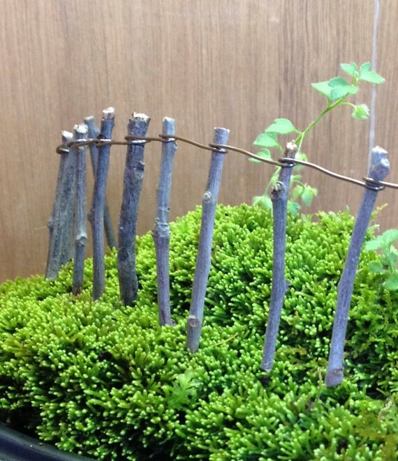 items similar to miniature fairy garden or terrarium twig fencing handmade on etsy items similar to miniature fairy garden or terrarium twig fencing handmade on etsy