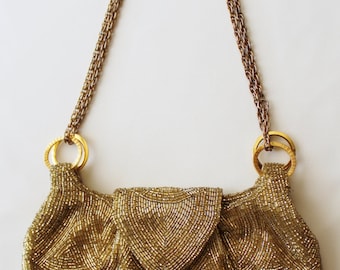 Gold Beaded Walborg Purse 1960