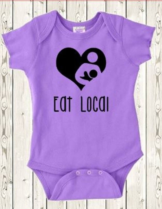 Breastfeeding ONESIE ® brand bodysuit Eat Local by The1stYearBaby