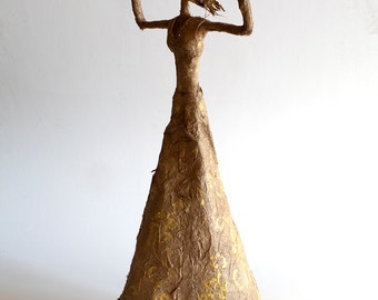 Doll Sculptures Wire Decor Doll Decoration Paper by NirVenaArt