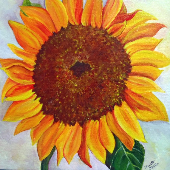 Sunflower painting sunflower acrylic painting canvas art 10