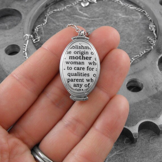 Mother Definition Locket Necklace A Mother's Song by