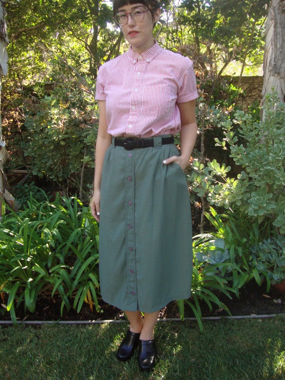 Vintage Lightweight QuickDrying Travel Skirt M