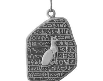 Egyptian Cat Goddess Bastet Pendant -- Complimentary Ribbon or Cord