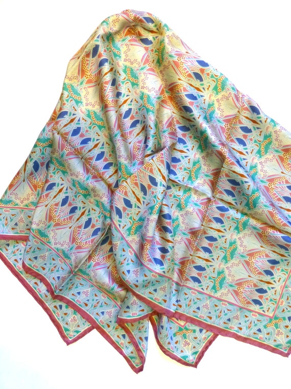 Vintage Liberty of London pure silk scarf by vintagejewelbox