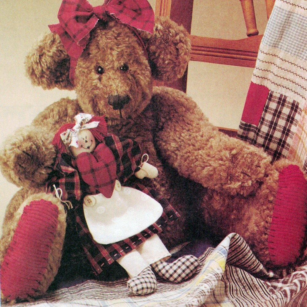 Vintage 1995 Teddy Bear McCall's Crafts Sewing Pattern by karl79