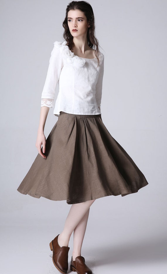 Mini linen dress women skirt 1193 by xiaolizi on Etsy
