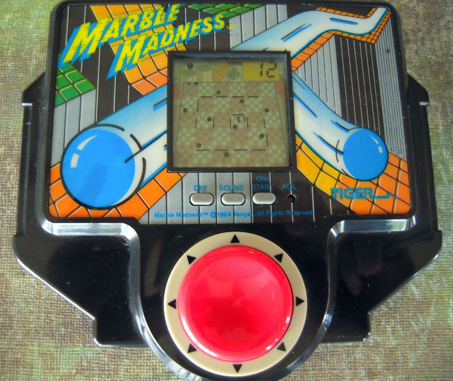 1989 Marble Madness Handheld Game by Tiger Electronics