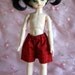 Checked shorts for YoSD BJD