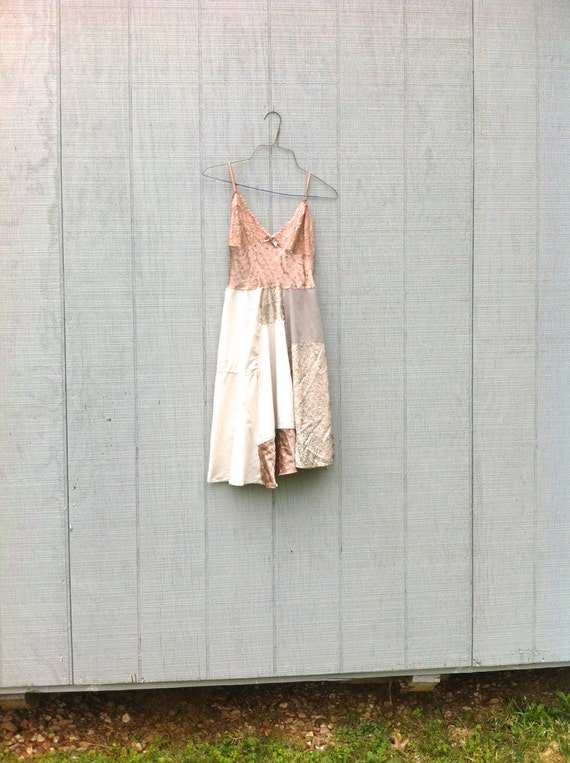upcycled Dress  romantic Upcycled clothing  Patchwork Dress  Funky ...