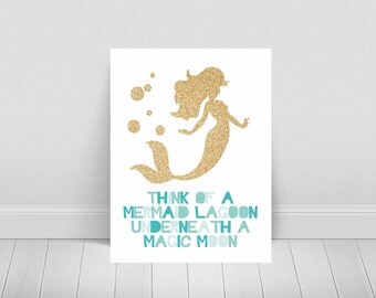 Mermaid Printable-Mermaid Quote-Peter Pan-Multiple Sizes available
