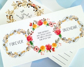 Birthday Calendar, Perpetual Calendar