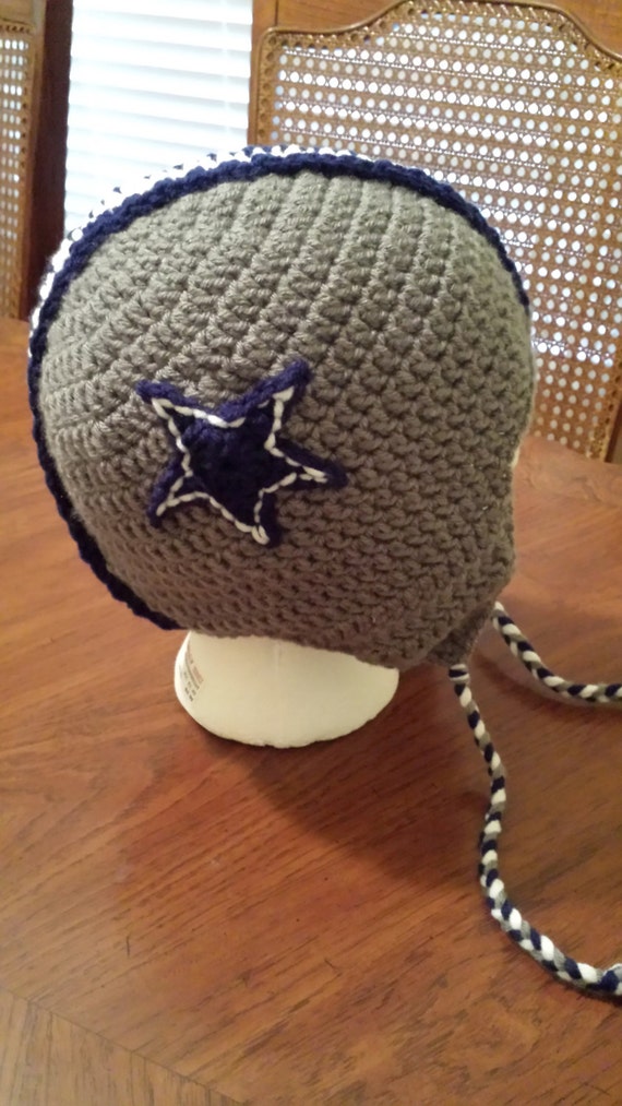 Dallas Cowboys crochet hat pattern adult size by MyFingersFly