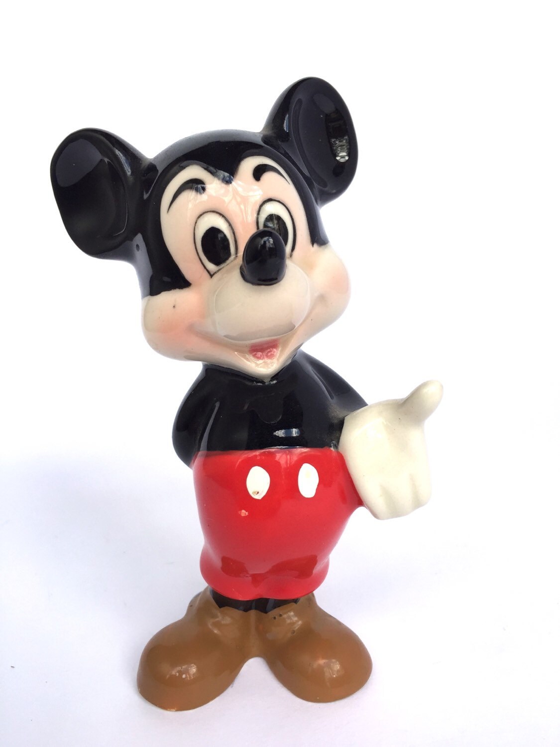 Mickey Mouse Ceramic Figurine by VintageCharacter on Etsy