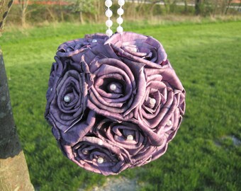 Sola rose flower ball - PURPLE - Perfect for decorations or a flower girl