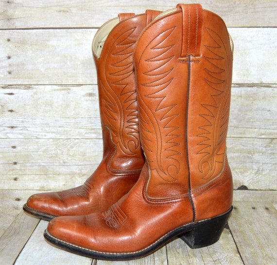 Vintage Dexter Cowboy Boots Mens 8 Womens 9.5 Good by bevscloset