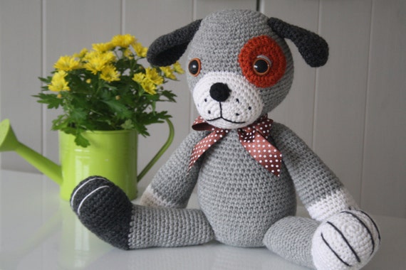 PATTERN - Big puppy - crochet pattern, amigurumi pattern, PDF