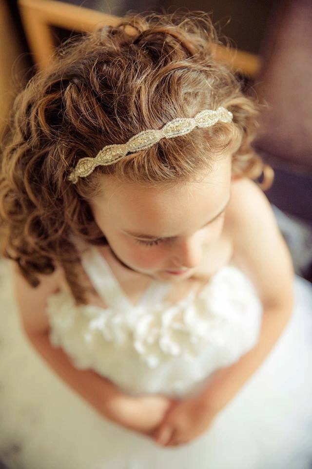  Flower  Girl  Headband Flower Girl hair Accessories  Rhinestone