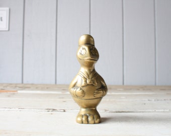 Vintage Brass Donald Duck // Solid Brass