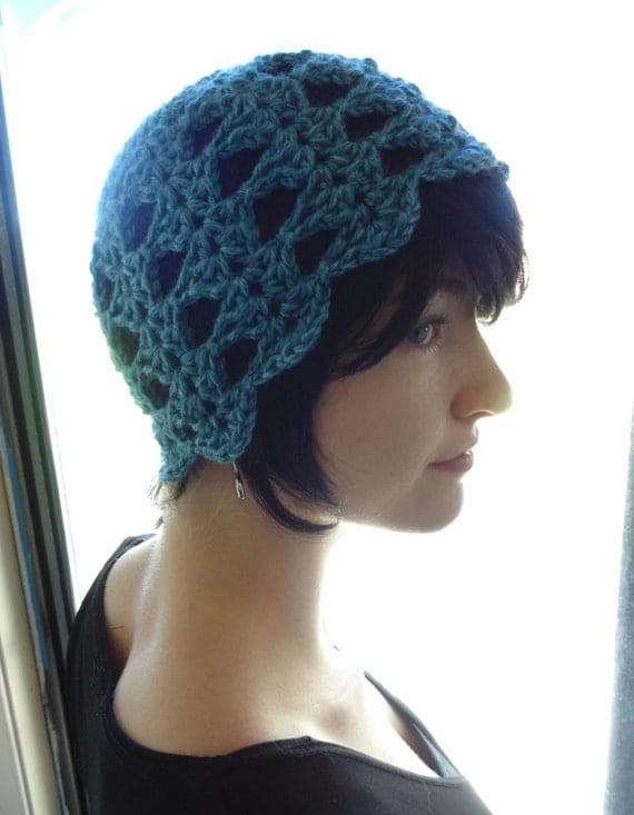 Crochet PATTERN Dora II Flower Cloche Hat by Lifeinsmallspaces