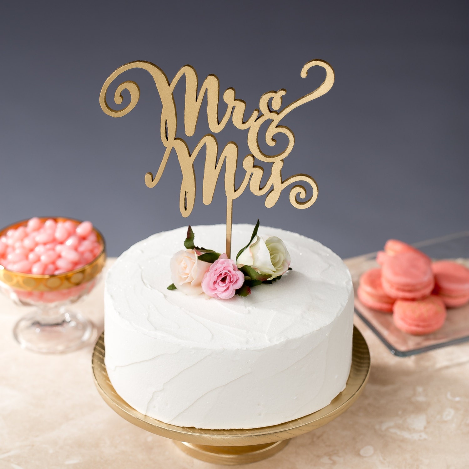 Mr and Mrs Cake Topper Wedding Cake Topper by BetterOffWed