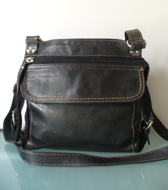 Vintage Fossil Crossbody Messenger Bag