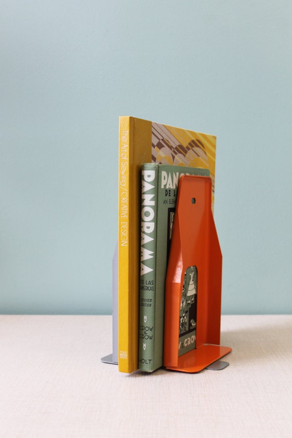 Bookend Industrial Bookends Vintage Office