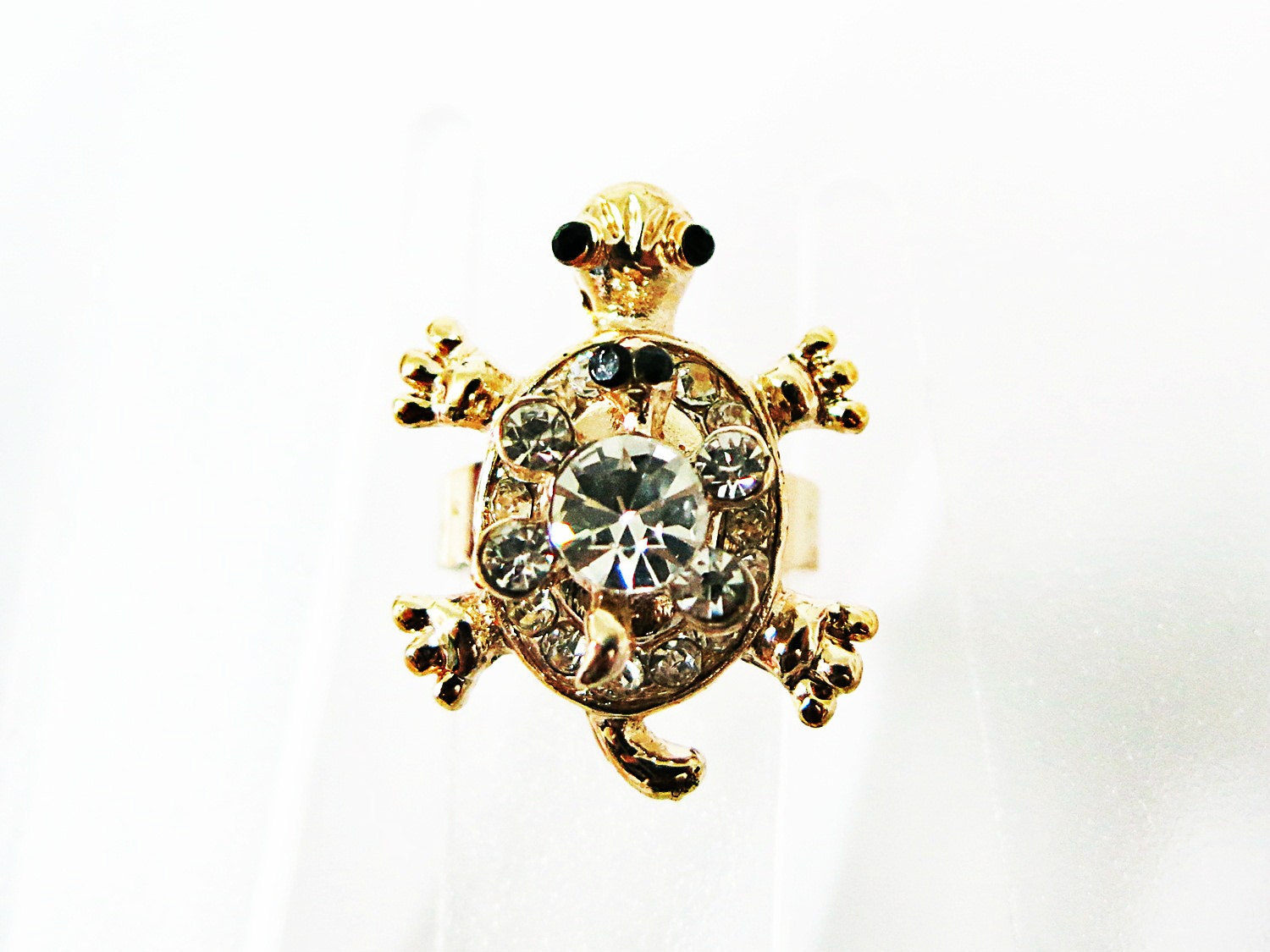 Diamond Turtle Ring Couple Turtle Ring Gold Diamond by