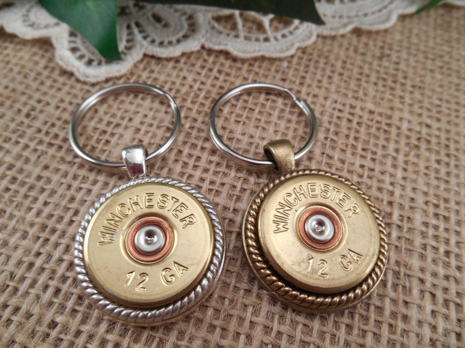 Shotgun Shell Key Ring 12 Gauge Winchester Key Chain