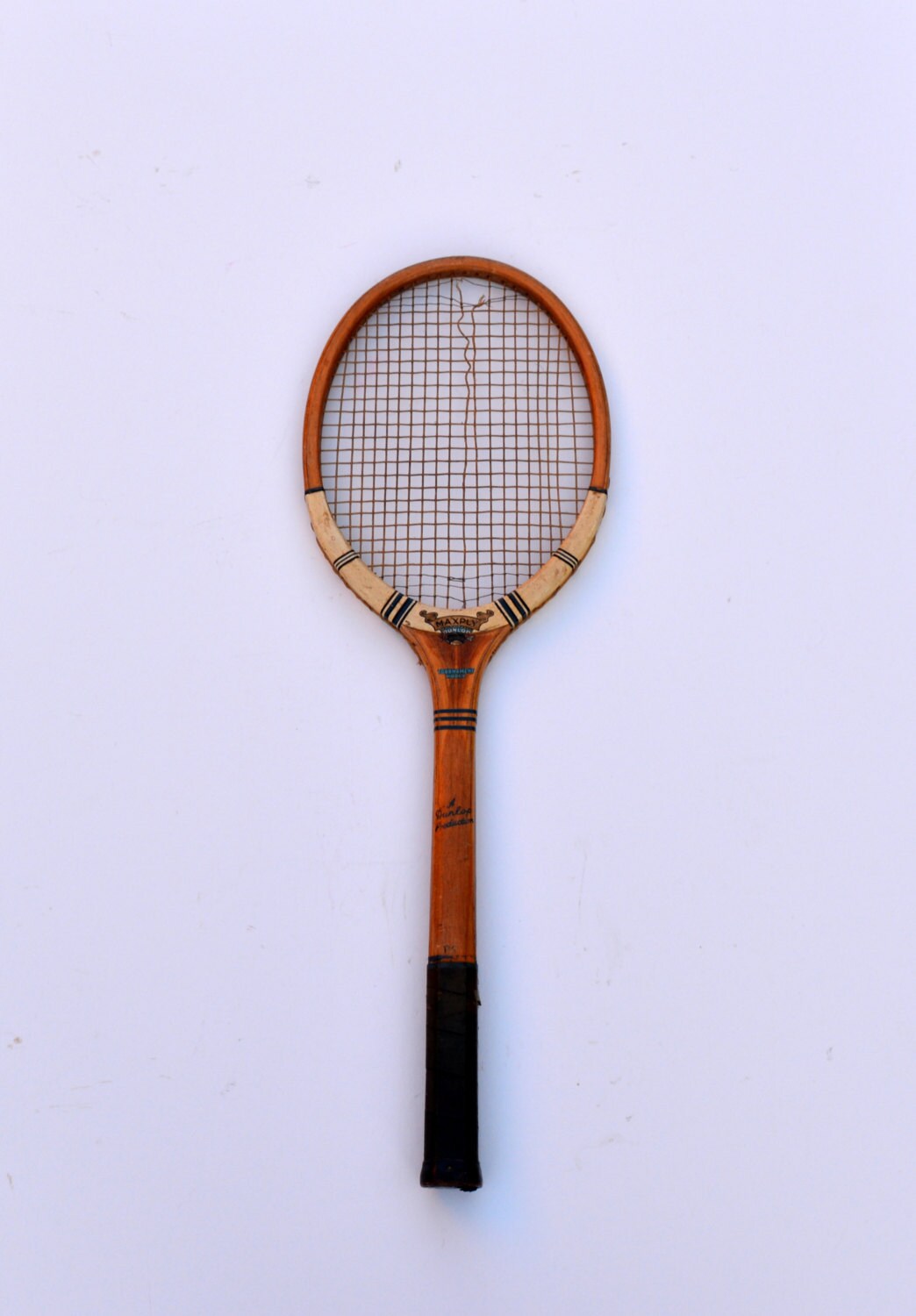 1940s War Standard Tennis Racket Dunlop Maxply by BiminiCricket