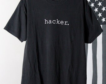 90s "Hacker" Black T-Shirt