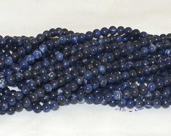 Sodalite 6mm Round Gemstone Beads - 15.50" Strand
