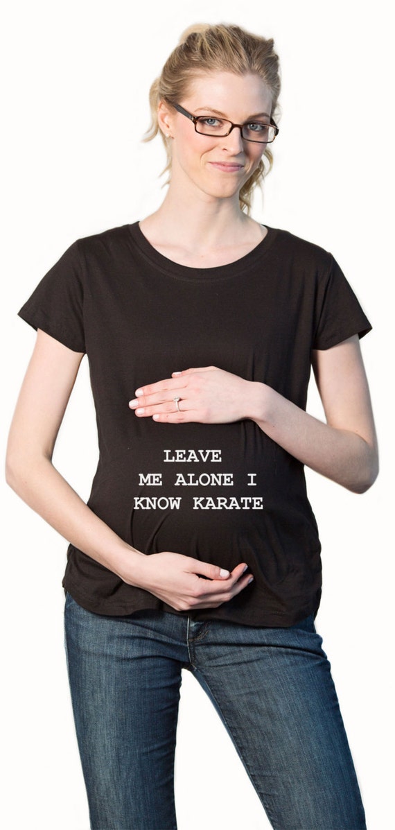 Karate Baby Bump Pregnancy t shirt funny maternity shirt S-4XL