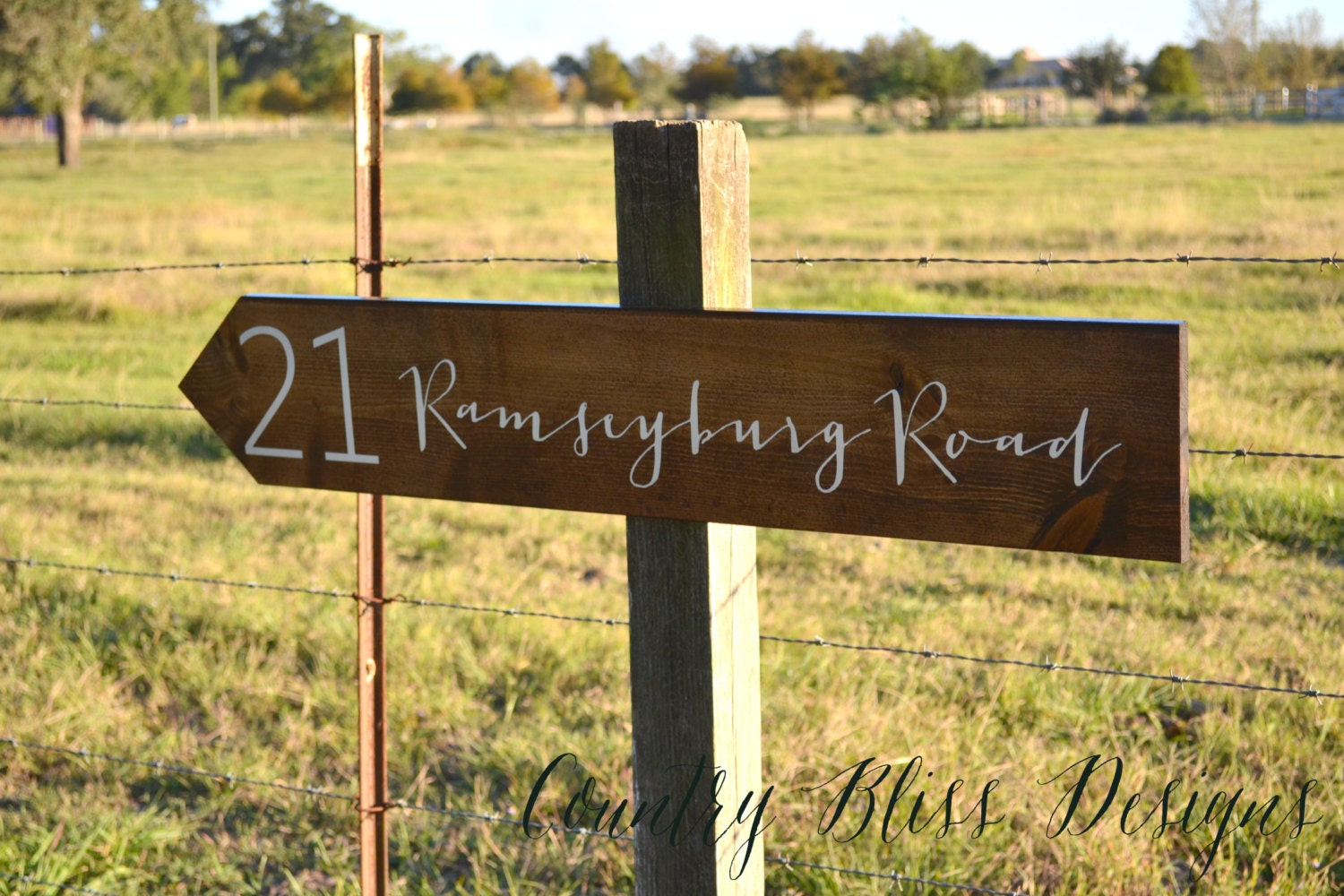 Address Arrow Sign Wooden Address Sign Directional Address