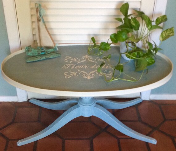 Vintage Oval 1940s Coffee Table by RevisitedConcepts on Etsy