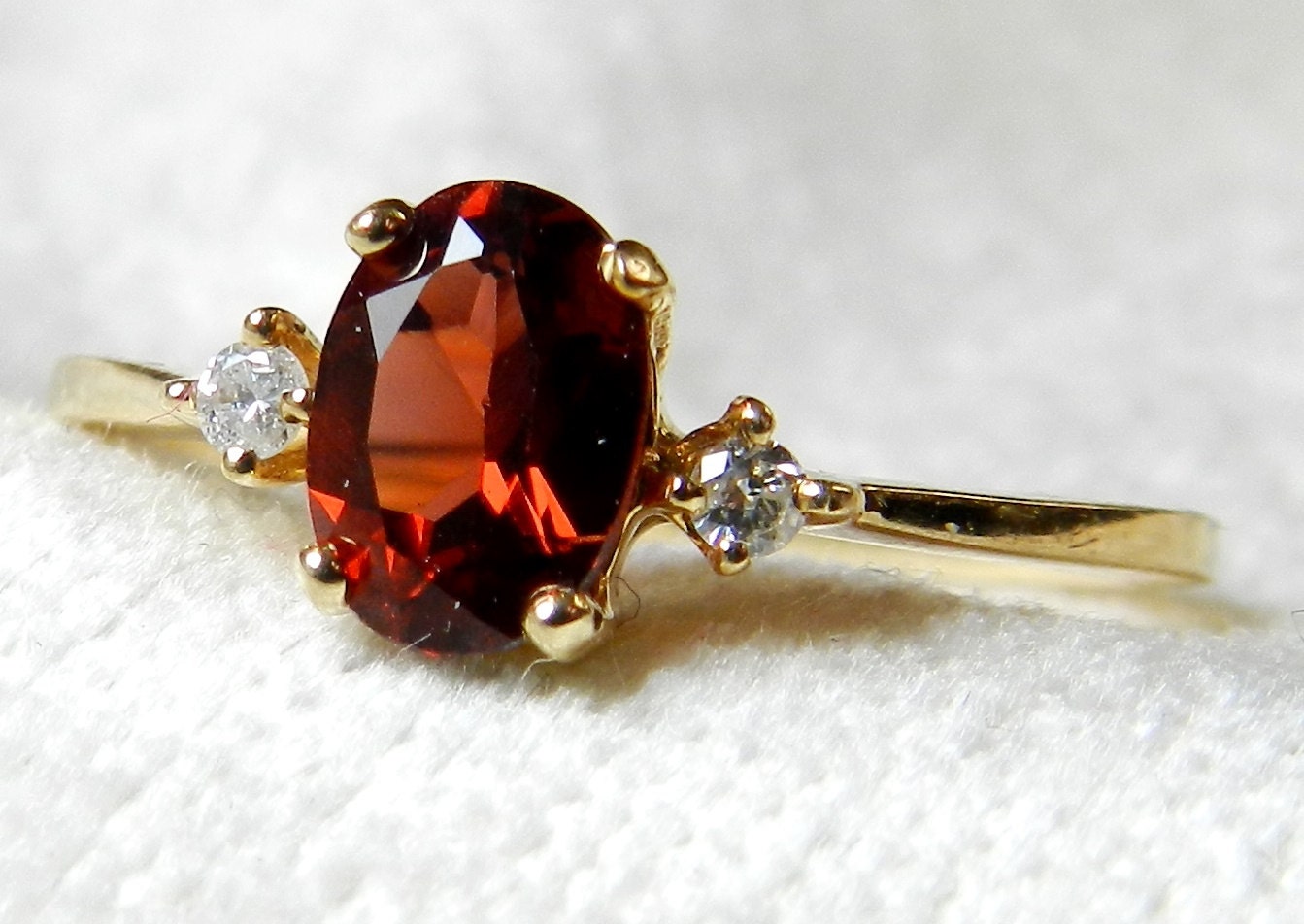 Vintage Garnet Engagement Ring Antique 1 by LoveAlwaysGalicia