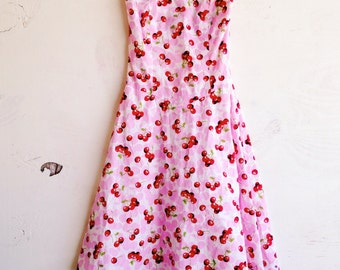 Popular items for cherry print dress on Etsy