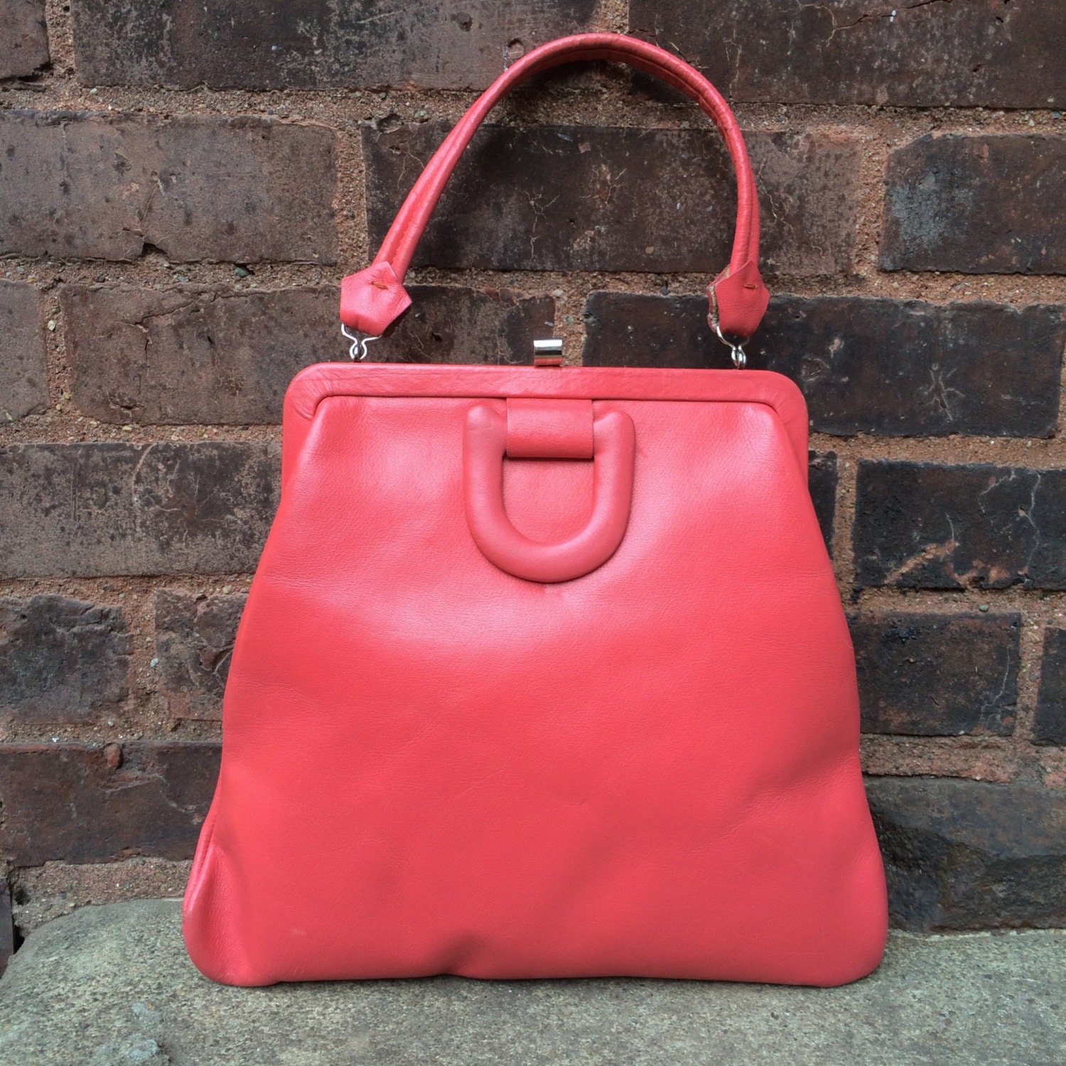 vintage pink handbag