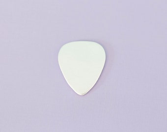 1.2" Guitar Pick - Aluminum Stamping Blanks - Metal Stamping Blanks - 14g - #31