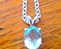 Popular items for aquamarine necklace on Etsy