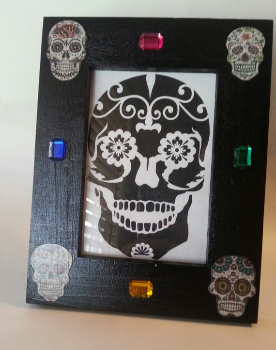 Sugar Skull Picture Frame